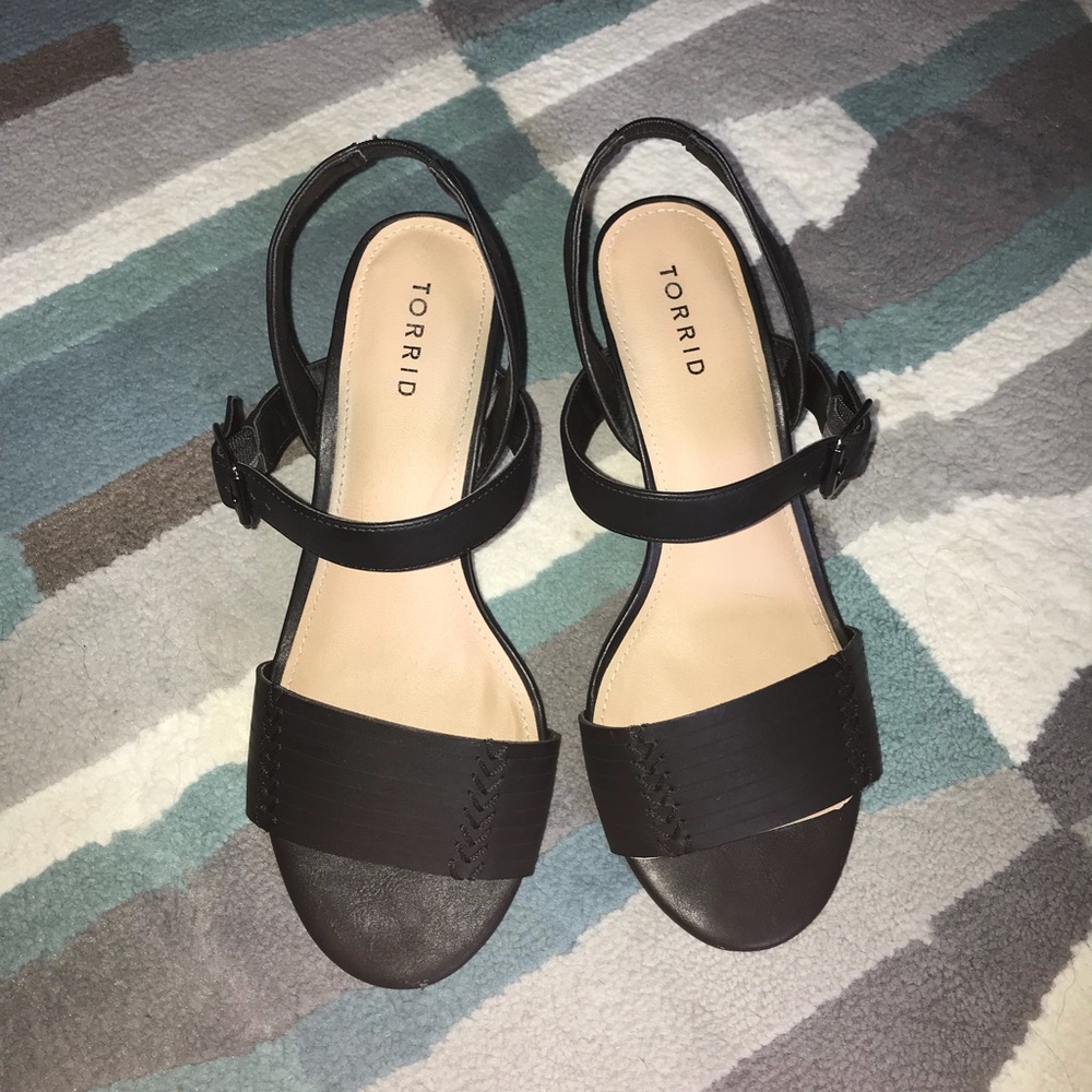 Black Torrid Sandals - Size 9W